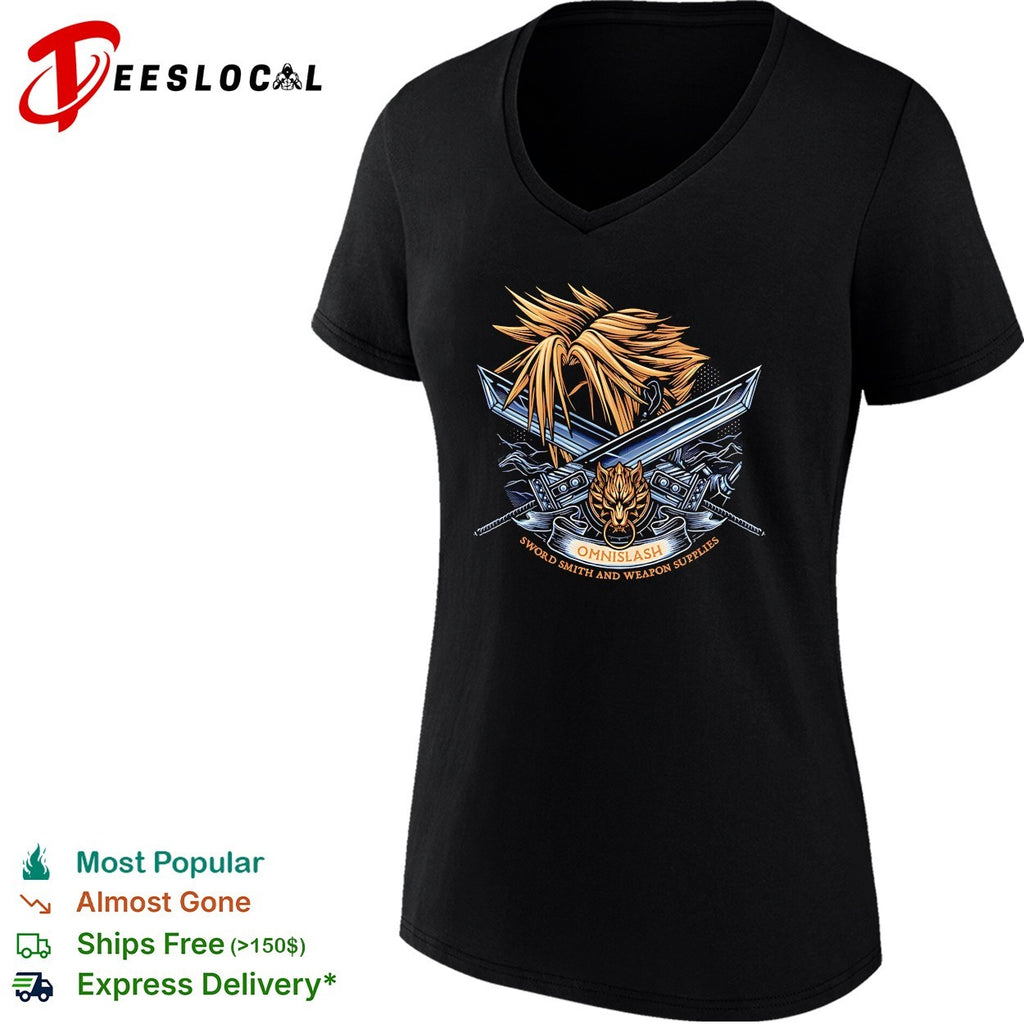 Cloud Strife Final Fantasy VII Omnislash Sword Smith and Weapon Supplies shirt