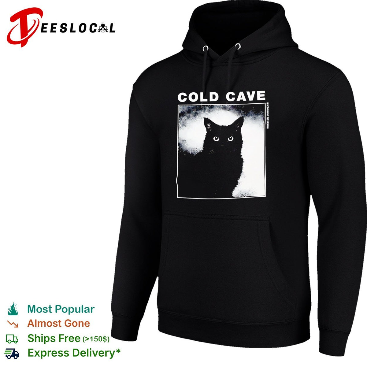 Cold cave black cat shirt