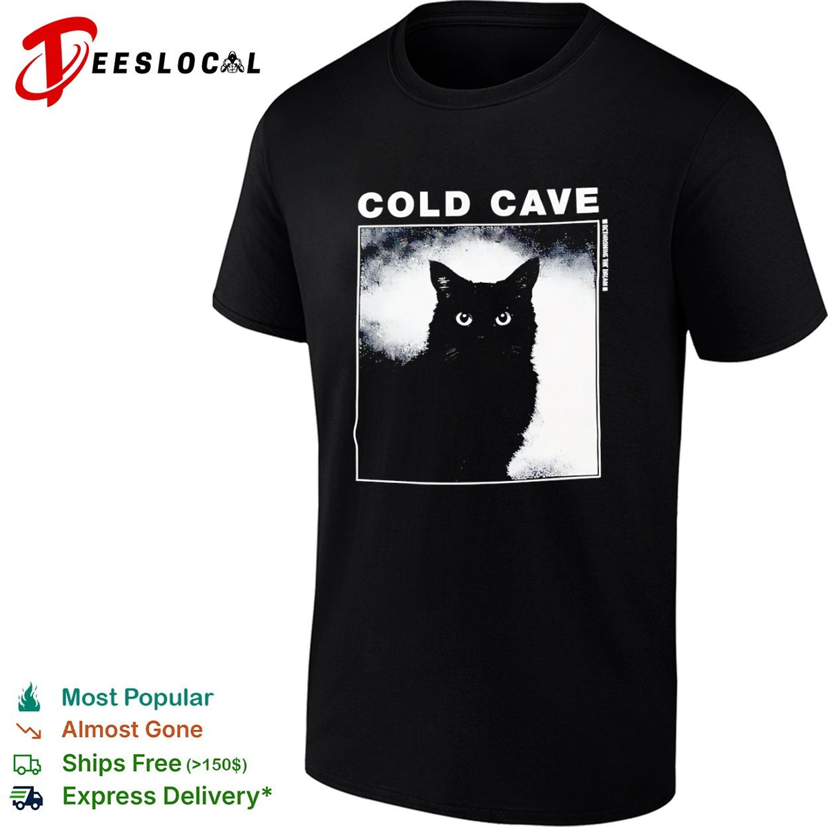 Cold cave black cat shirt