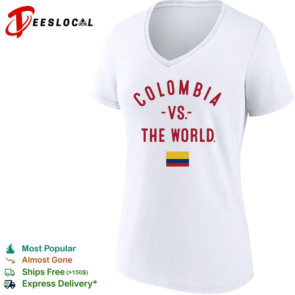 Colombia vs the world flag shirt