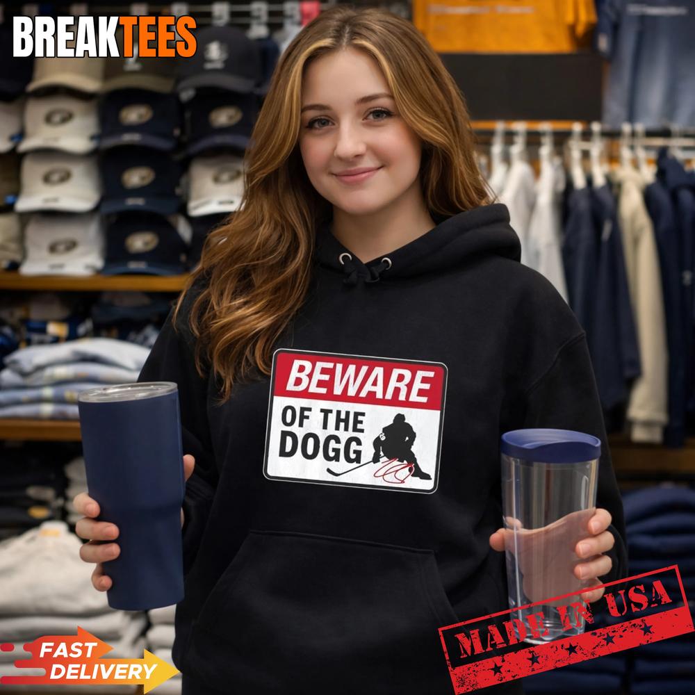 Colorado Avalanche Nathan MacKinnon Beware of Dogg Hockey Signature T-Shirt