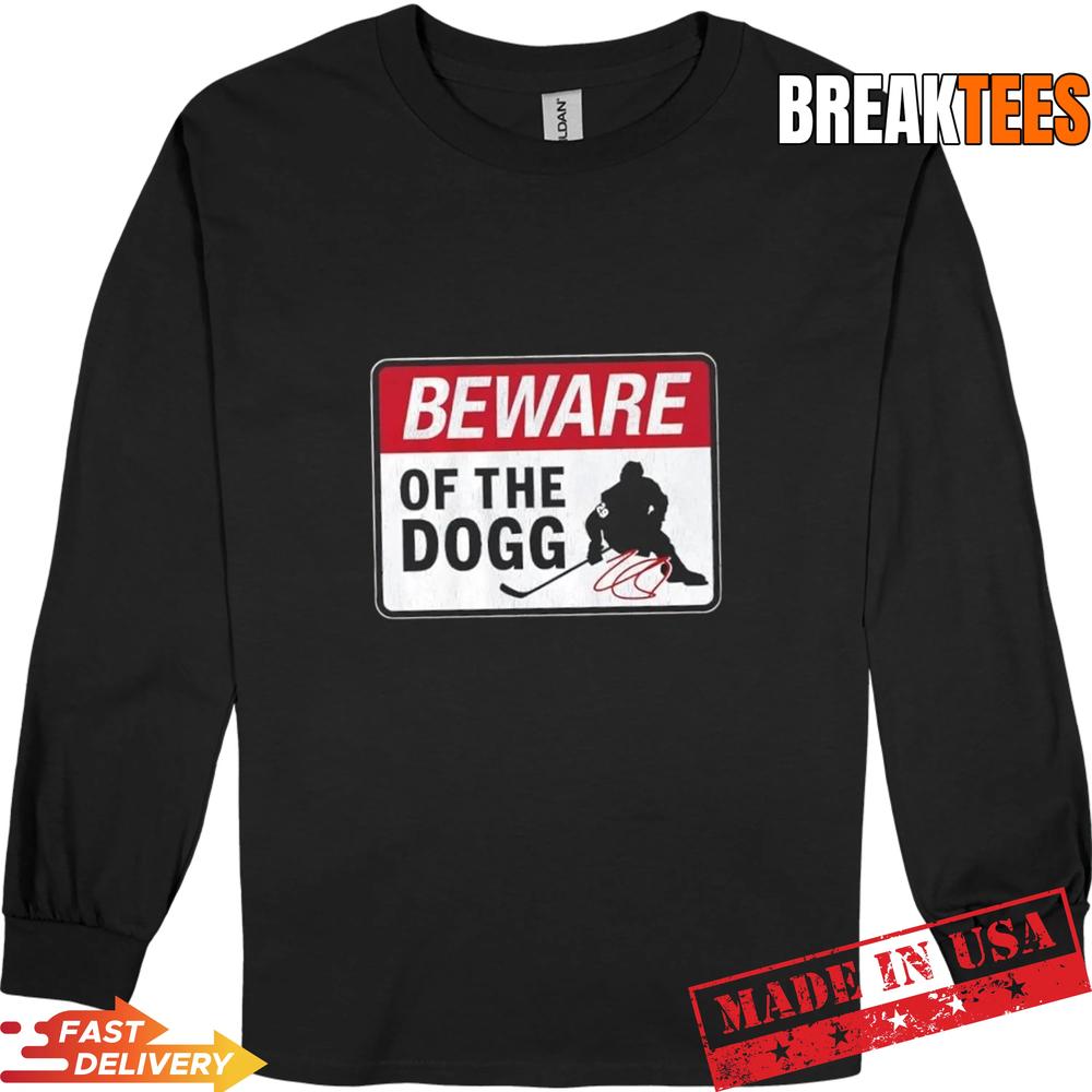 Colorado Avalanche Nathan MacKinnon Beware of Dogg Hockey Signature T-Shirt