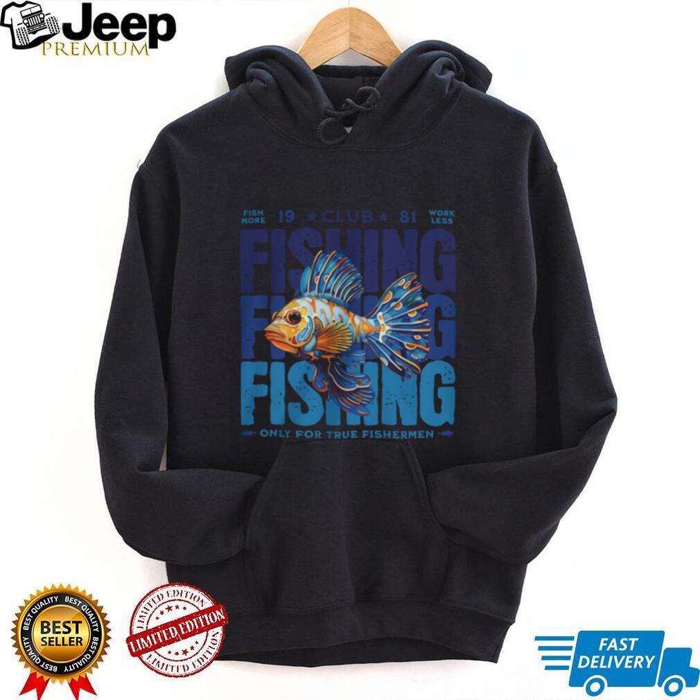 Colorful Exotic Fish “Only for True Fishermen” Club 81 Graphic Tee