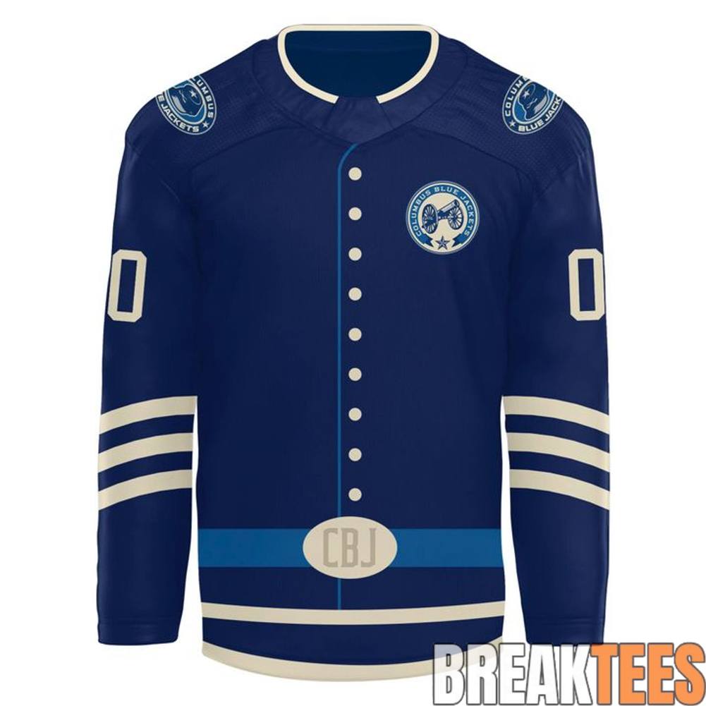 Columbus Blue Jackets 2026 Military Appreciation Night Custom Hockey Jersey