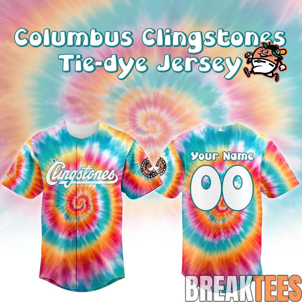 Columbus Clingstones Tie-Dye Special Design Custom Jersey