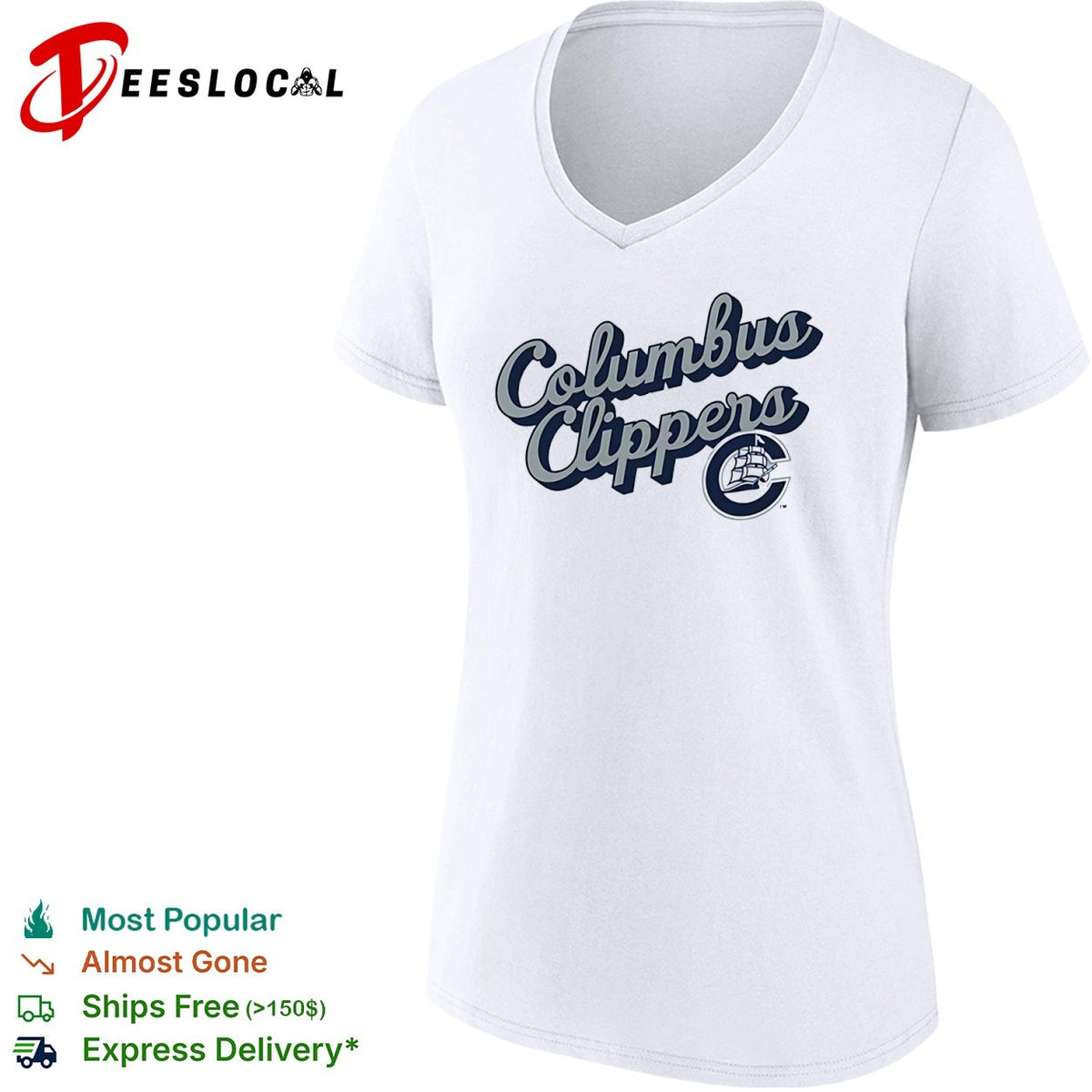 Columbus Clippers Where I Am From and To 2026 Logo Lettering Baseball Minor League shirt