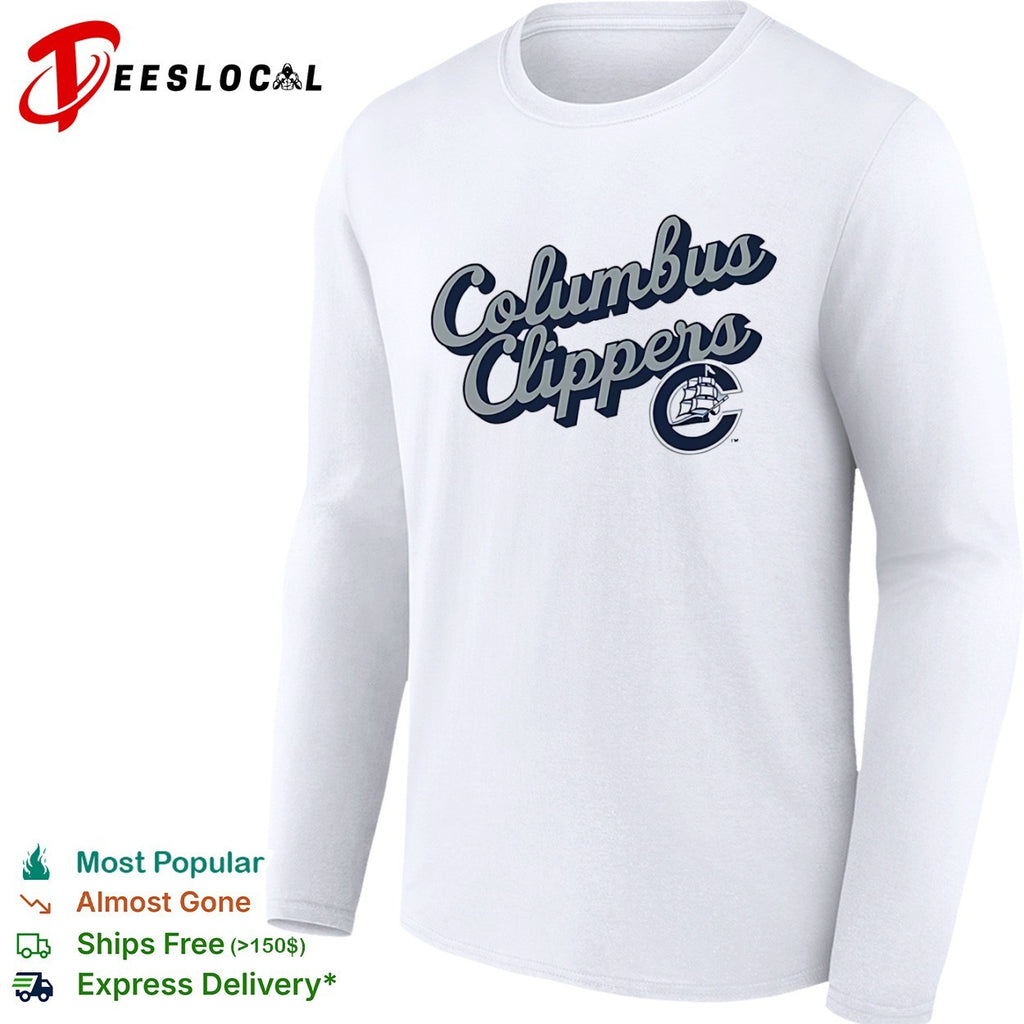 Columbus Clippers Where I Am From and To 2026 Logo Lettering Baseball Minor League shirt