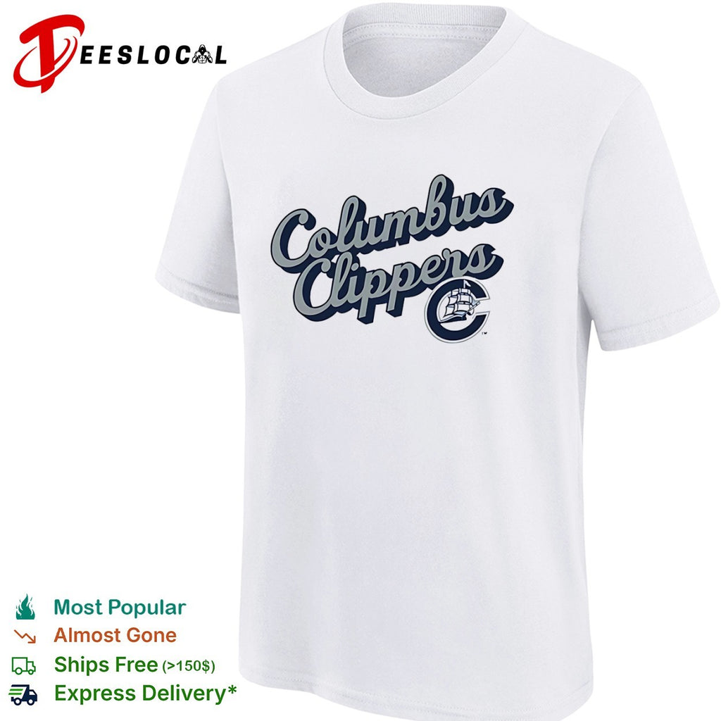 Columbus Clippers Where I Am From and To 2026 Logo Lettering Baseball Minor League shirt