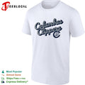 Columbus Clippers Where I Am From and To 2026 Logo Lettering Baseball Minor League shirt