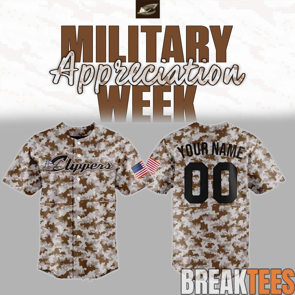 Columbus Clippers x Military Appreciation Special Camo Jersey