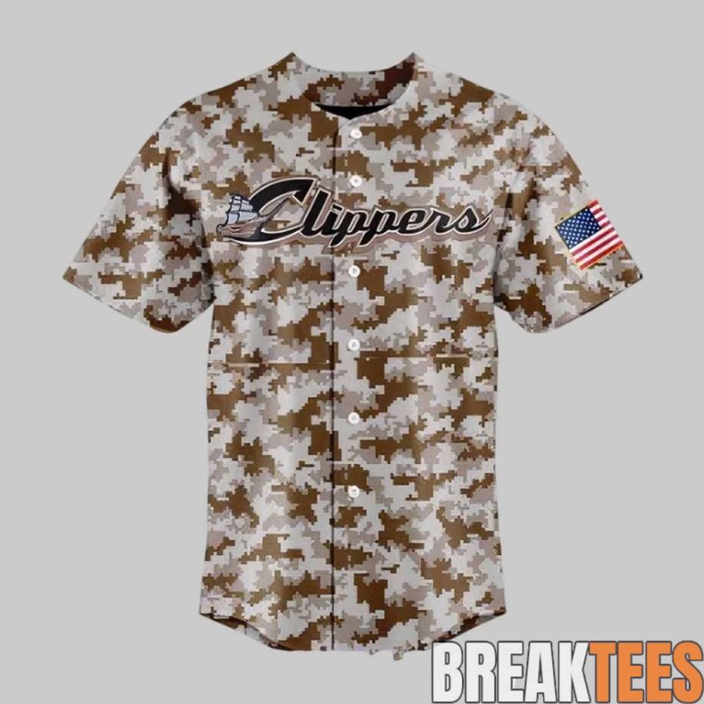 Columbus Clippers x Military Appreciation Special Camo Jersey