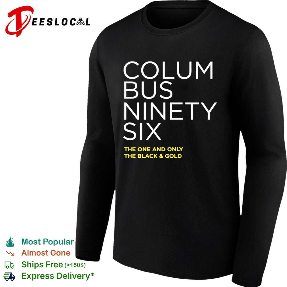 Columbus Crew ninety six the one and only the black and gold shirt
