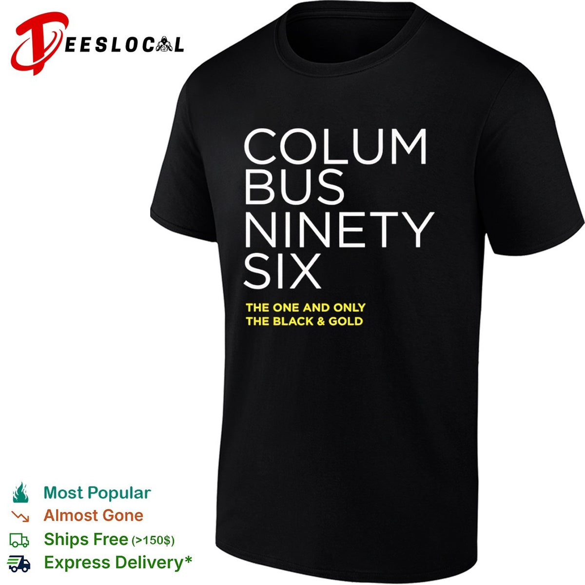 Columbus Crew ninety six the one and only the black and gold shirt