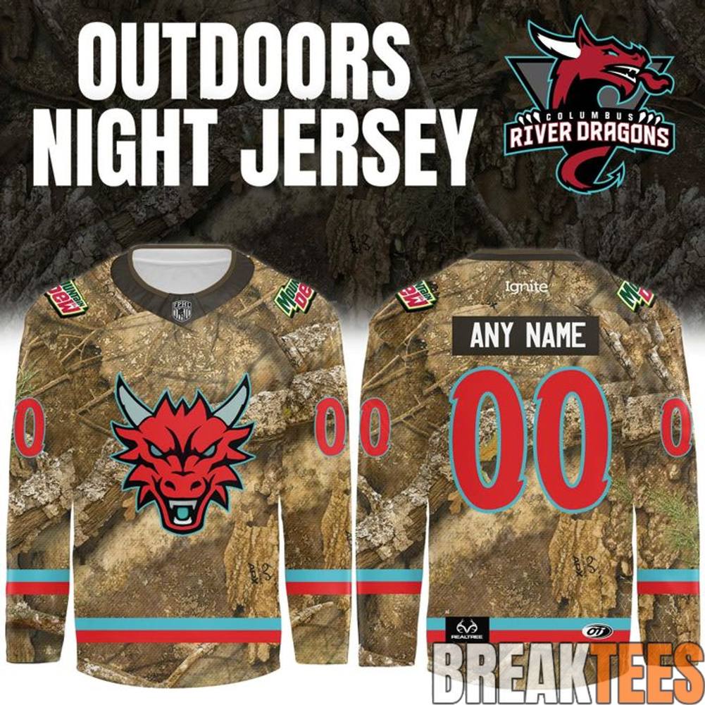 Columbus River Dragons 2026 Outdoors Night Custom Hockey Jersey