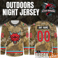 Columbus River Dragons 2026 Outdoors Night Custom Hockey Jersey