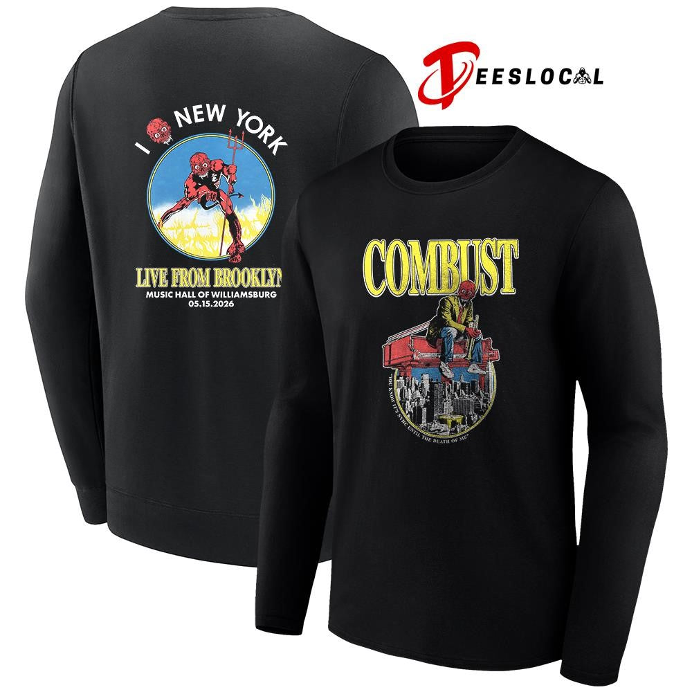 Combust you know it’s NYHC until the Death of me graphic shirt