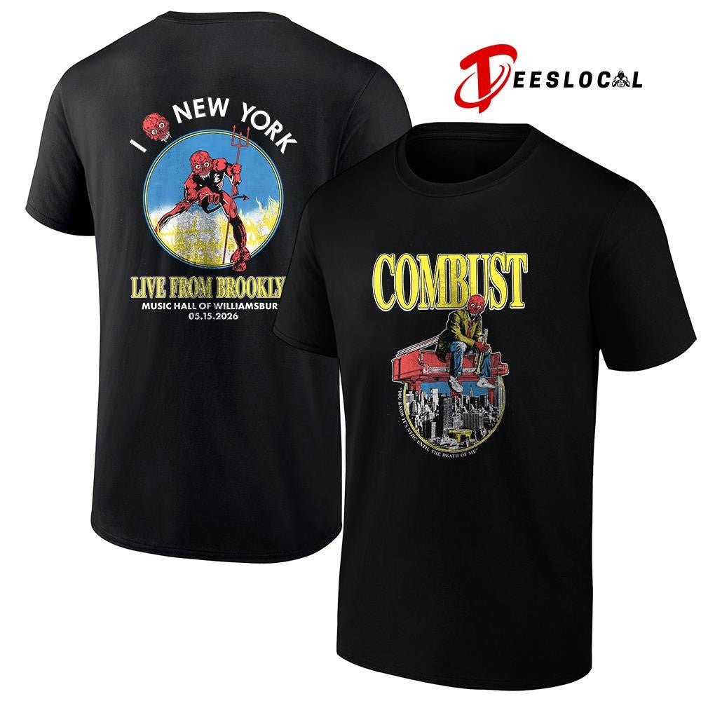 Combust you know it’s NYHC until the Death of me graphic shirt