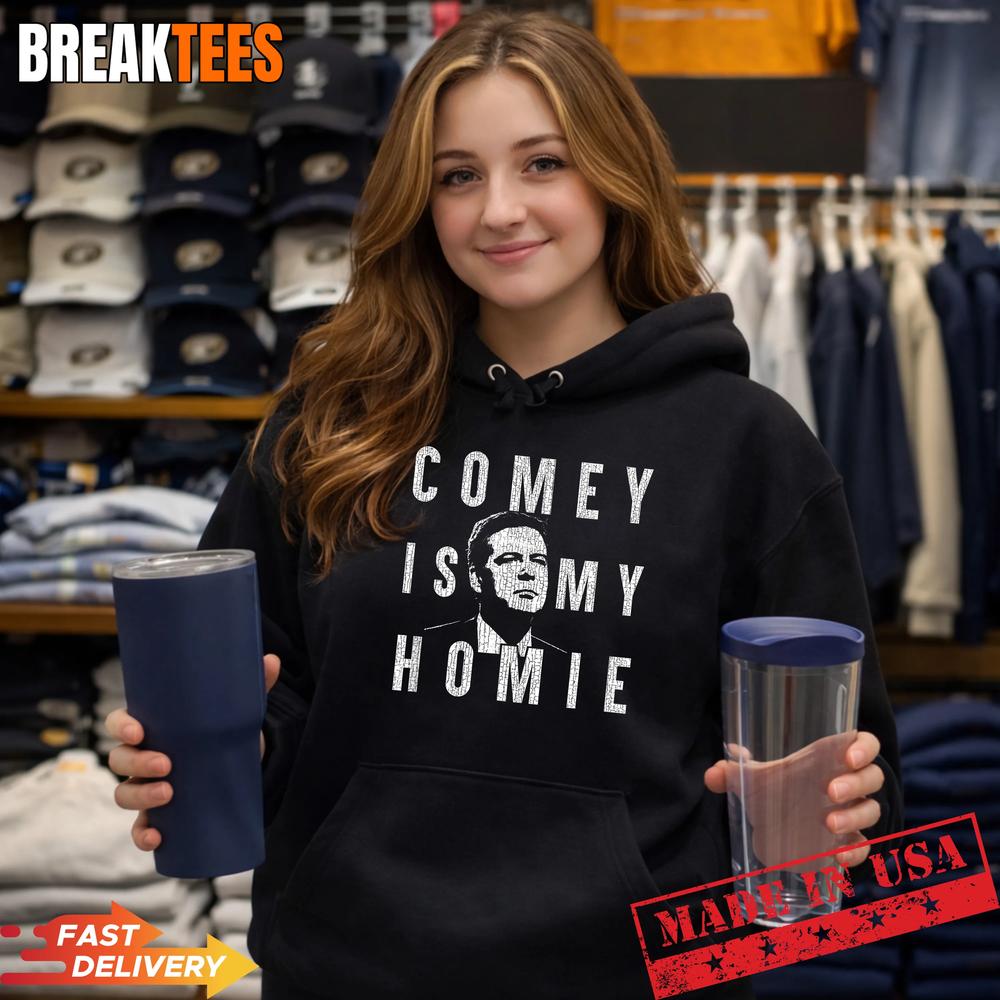 Comey is My Homie James Comey Anti Trump Distressed T-Shirt