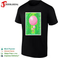Concert poster pink balloon green forest Shelburne Museum shirt