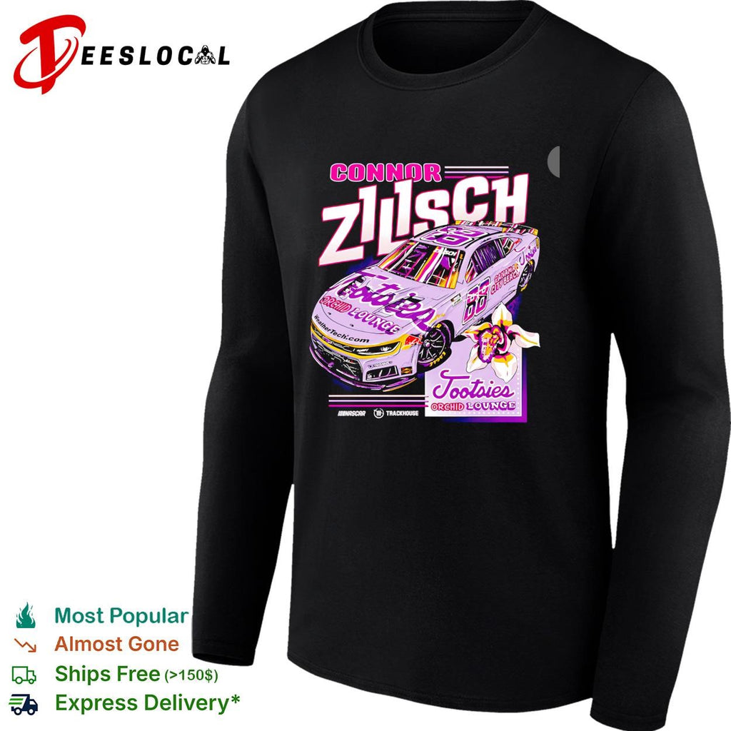Connor Zilisch 68 Tootsies Orchid Lounge Trackhouse NASCAR graphic shirt