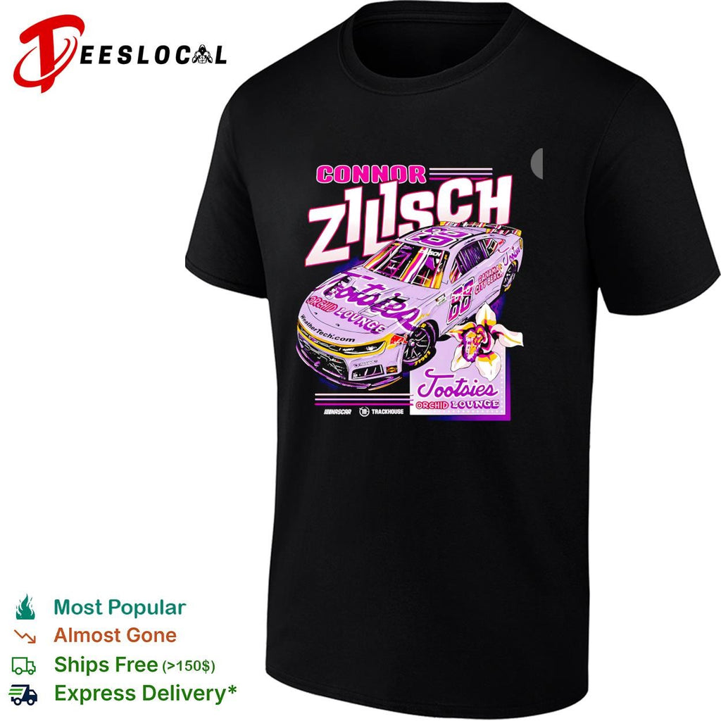 Connor Zilisch 68 Tootsies Orchid Lounge Trackhouse NASCAR graphic shirt