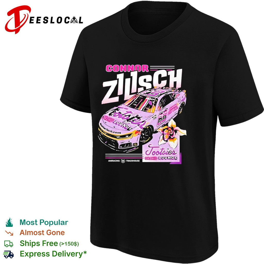 Connor Zilisch Trackhouse Racing Tootsies Orchid Lounge Nascar 88 Racing shirt