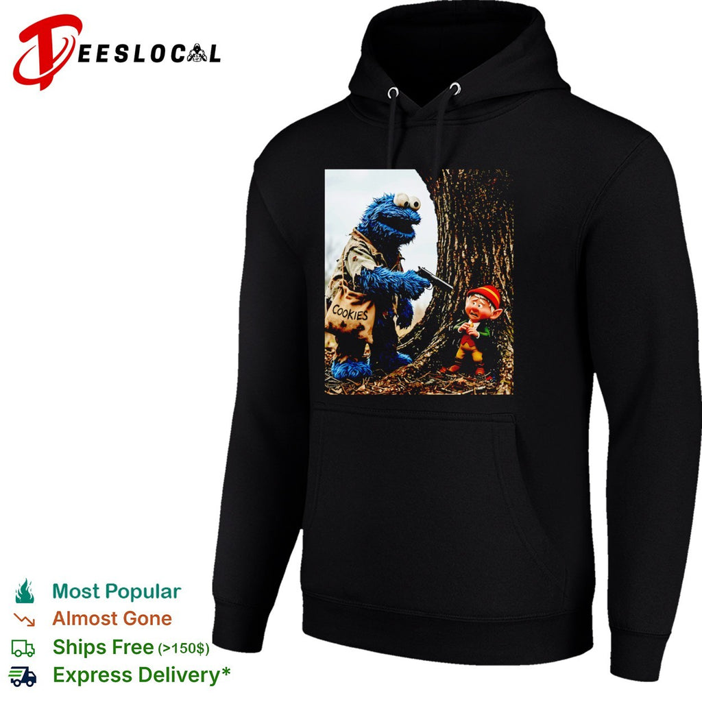 Cookie Monster and Elf on the Shelf Cookies Parody shirt