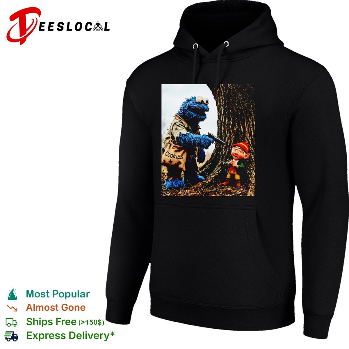 Cookie Monster and Elf on the Shelf Cookies Parody shirt