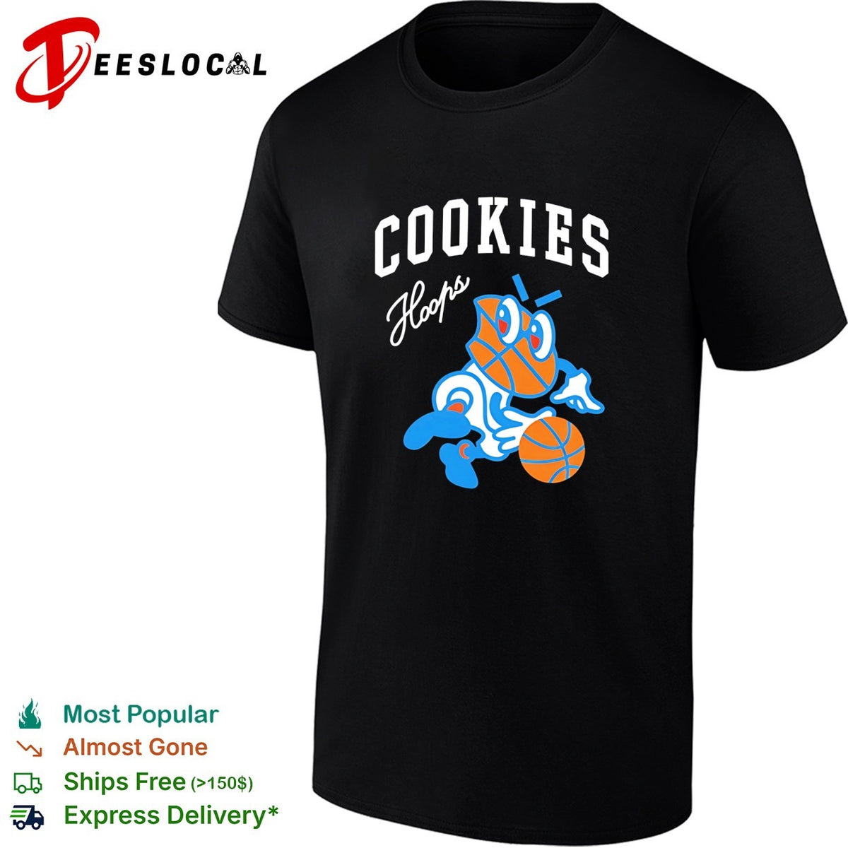 Cookies Hoops basketball mascot shirt