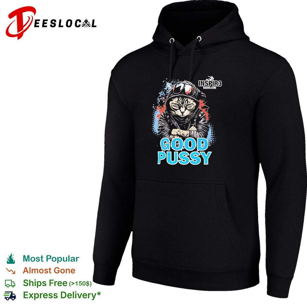 Cool Cat Good Pussy Inspir3 Radio Com Graphic Artistic Urban Animal Pop Culture shirt