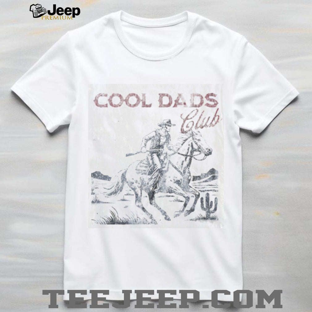 Cool Dads Club Cowboy Horse Western Aesthetic Vintage Graphic T Shirt