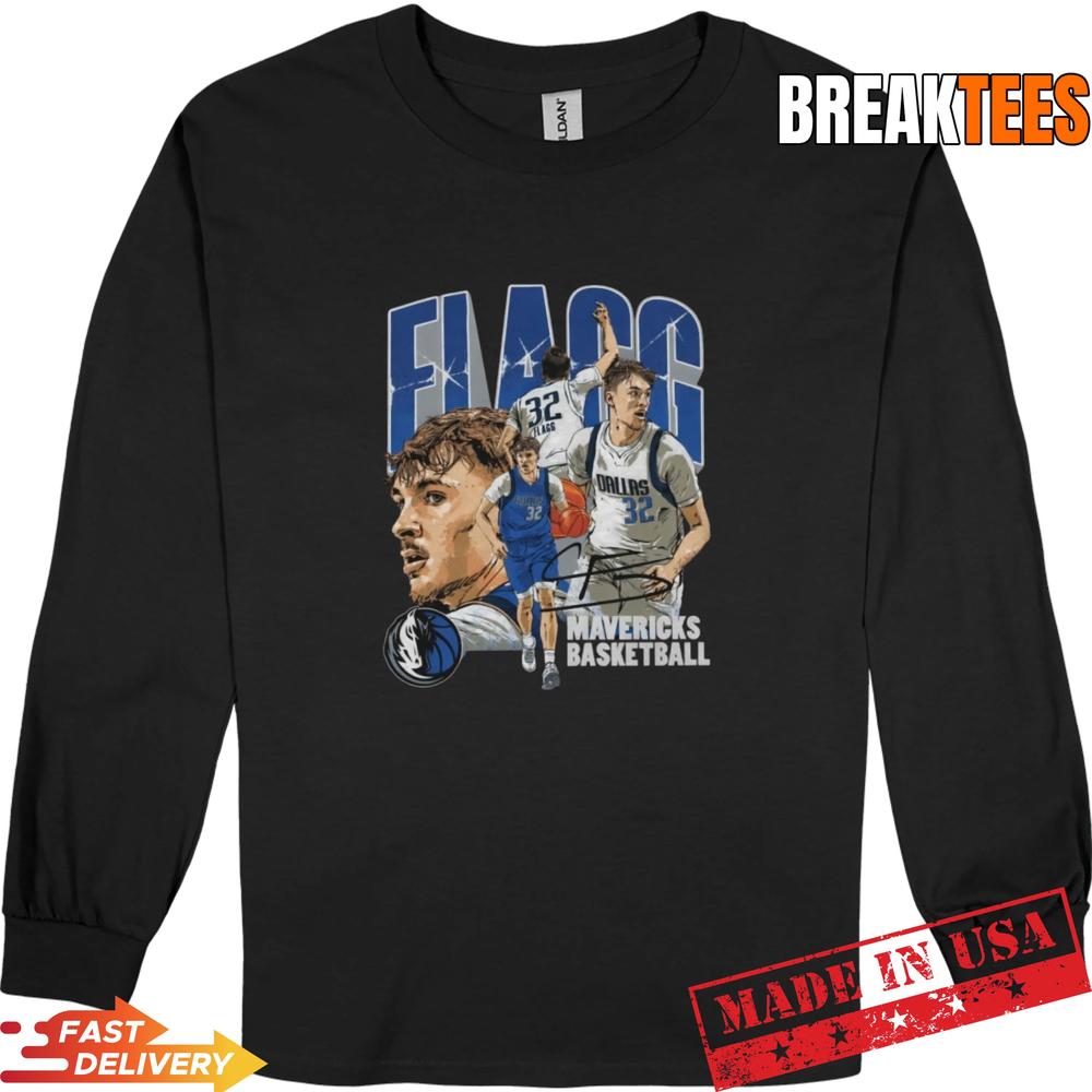 Cooper Flagg Dallas Basketball Vintage Collage Graphic T-Shirt
