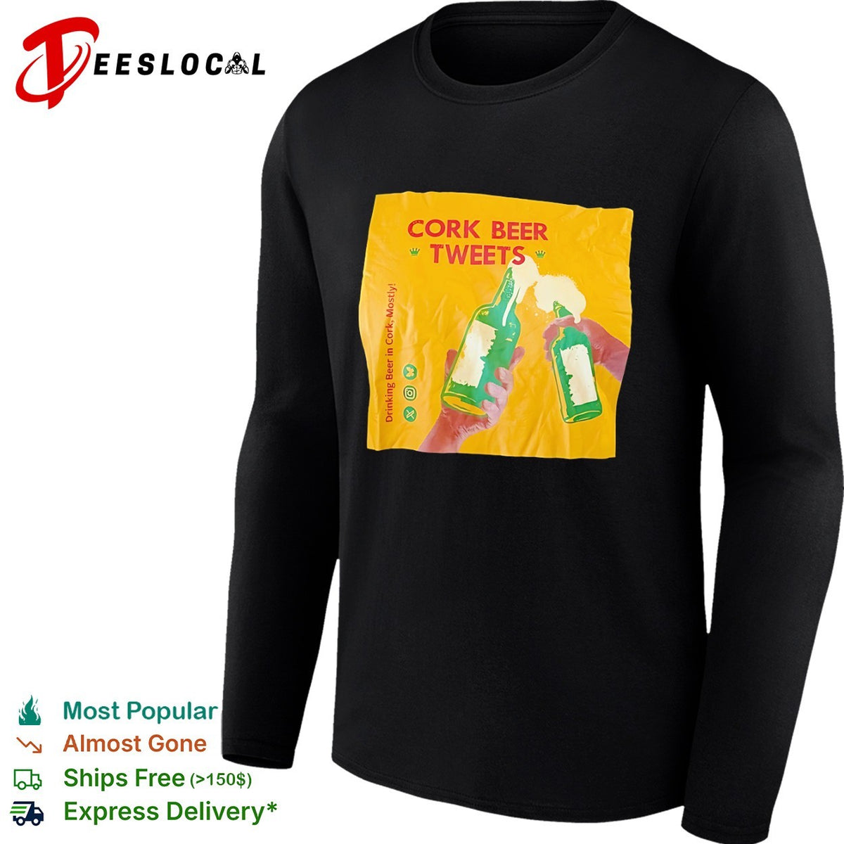 Cork Beer Tweets Drinking Beer in Cork Mostly beer shirt