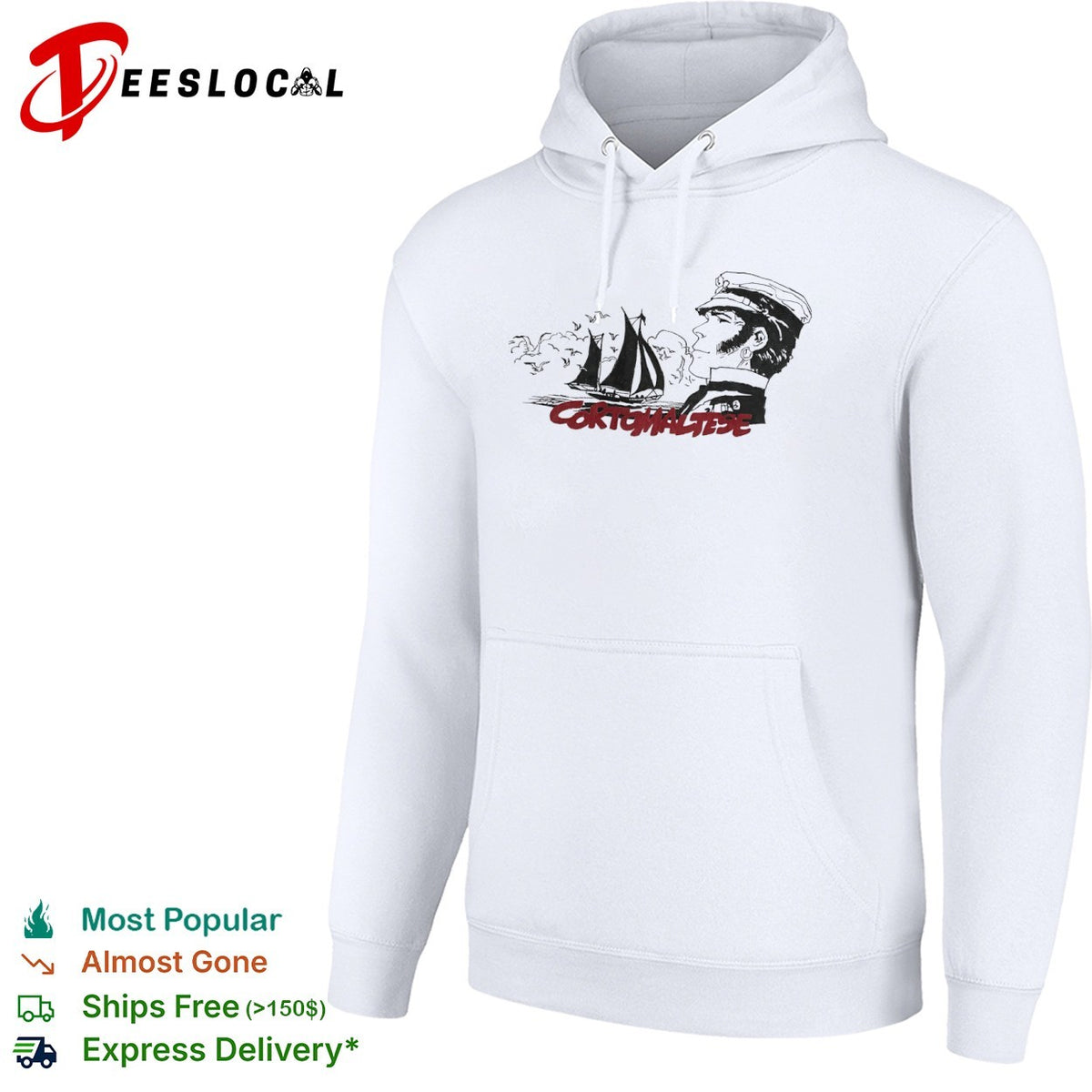 Corto Maltese Sailing Boat Character shirt