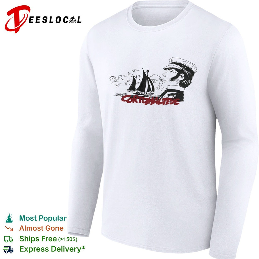 Corto Maltese Sailing Boat Character shirt