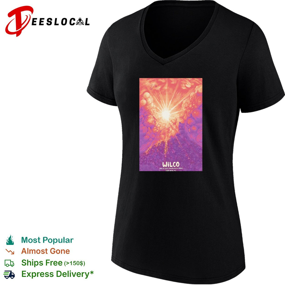 Cosmic explosion burst concert psychedelic framed poster art shirt