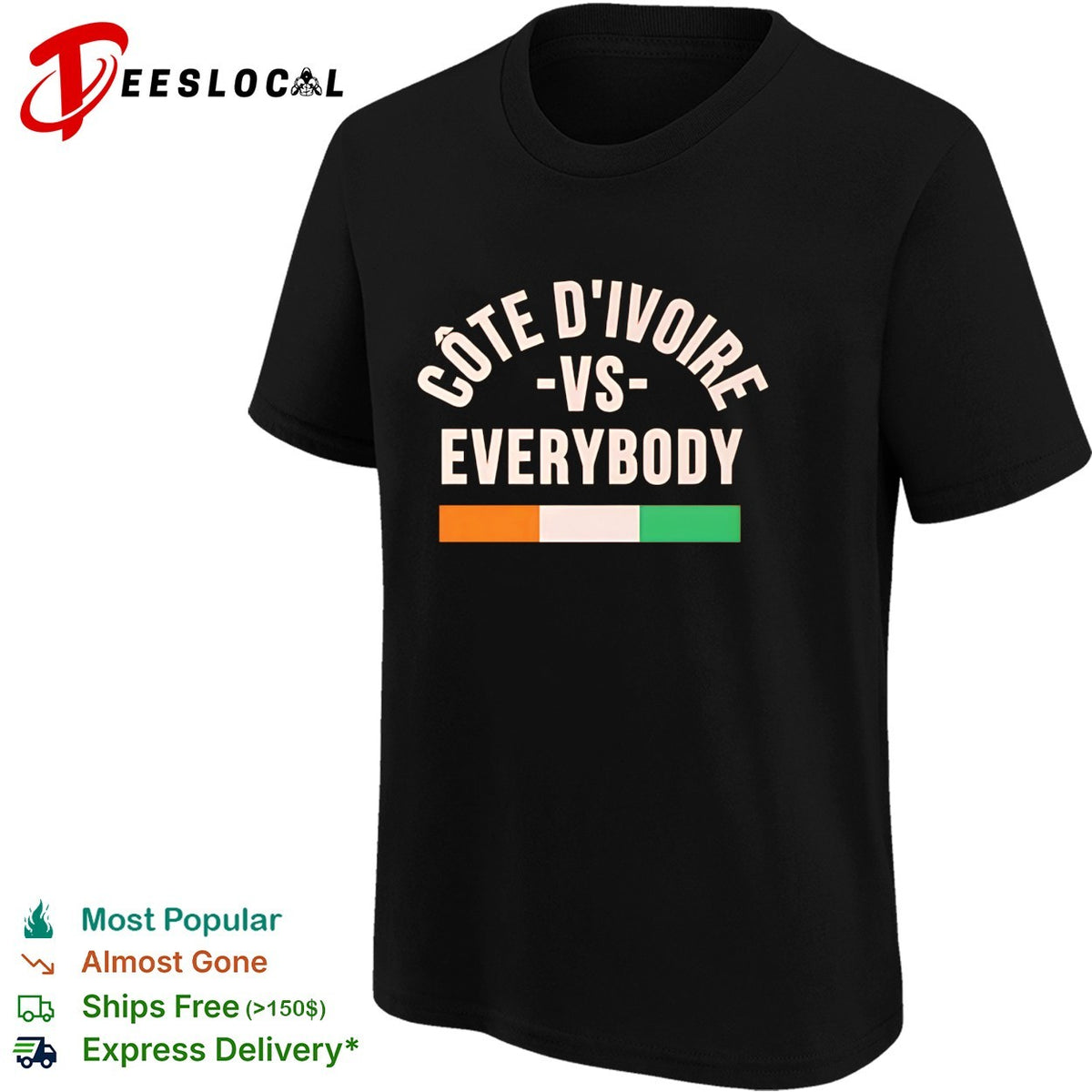 Cote d’Ivoire vs everybody flag soccer pride shirt