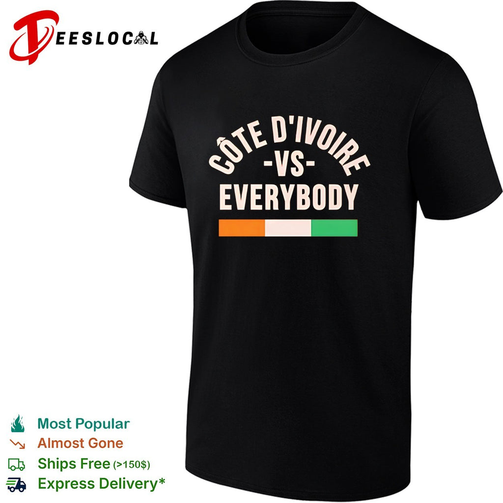 Cote d’Ivoire vs everybody flag soccer pride shirt