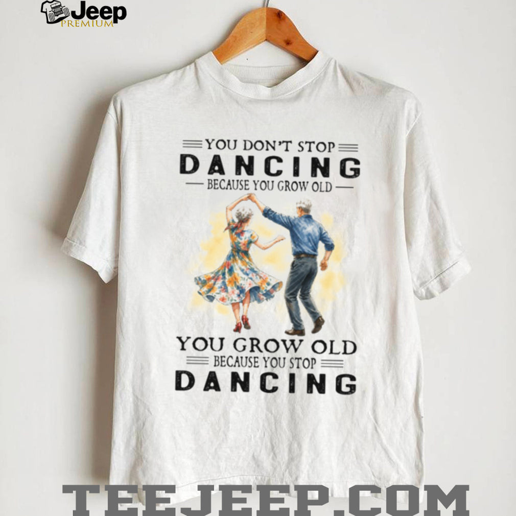 Country Couple Dance Ballroom Festival Vintage Style Eldery Men Women Shirt