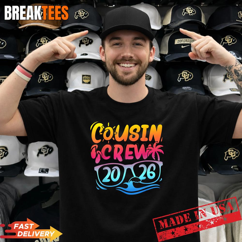 Cousin Crew 2026 Summer Vacation Beach Family Trip Matching Shirt
