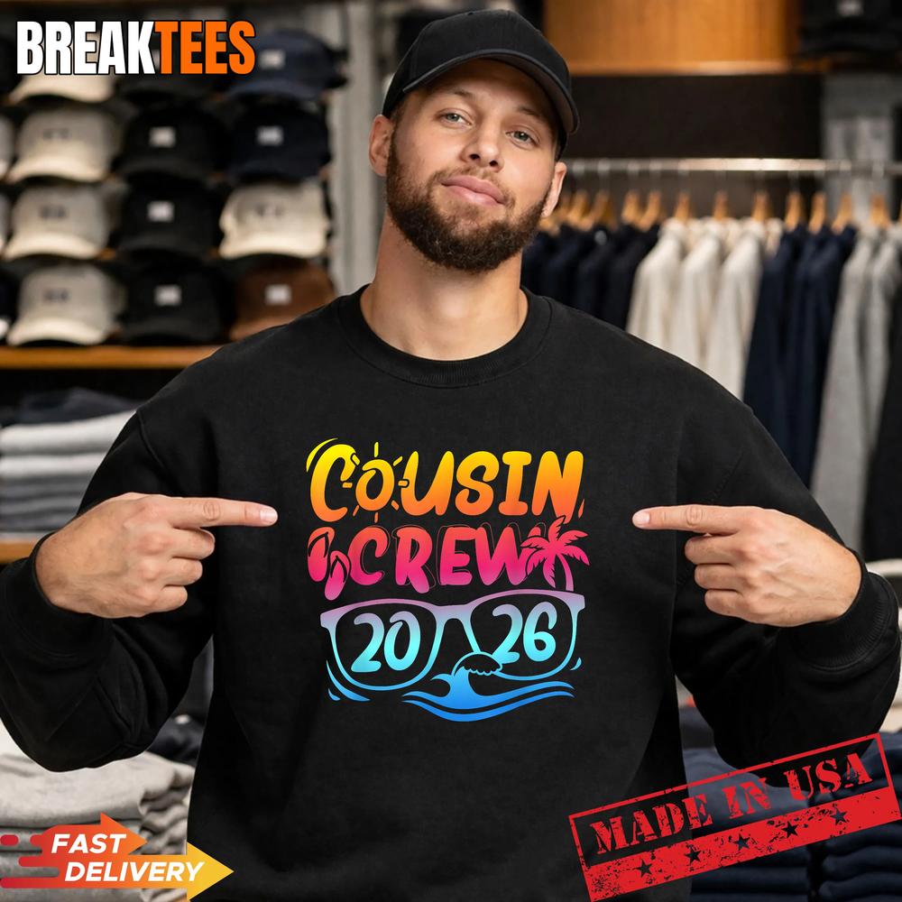 Cousin Crew 2026 Summer Vacation Beach Family Trip Matching Shirt