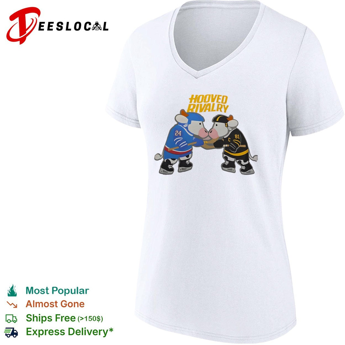 Cow Hooved Rivalry hockey shirt