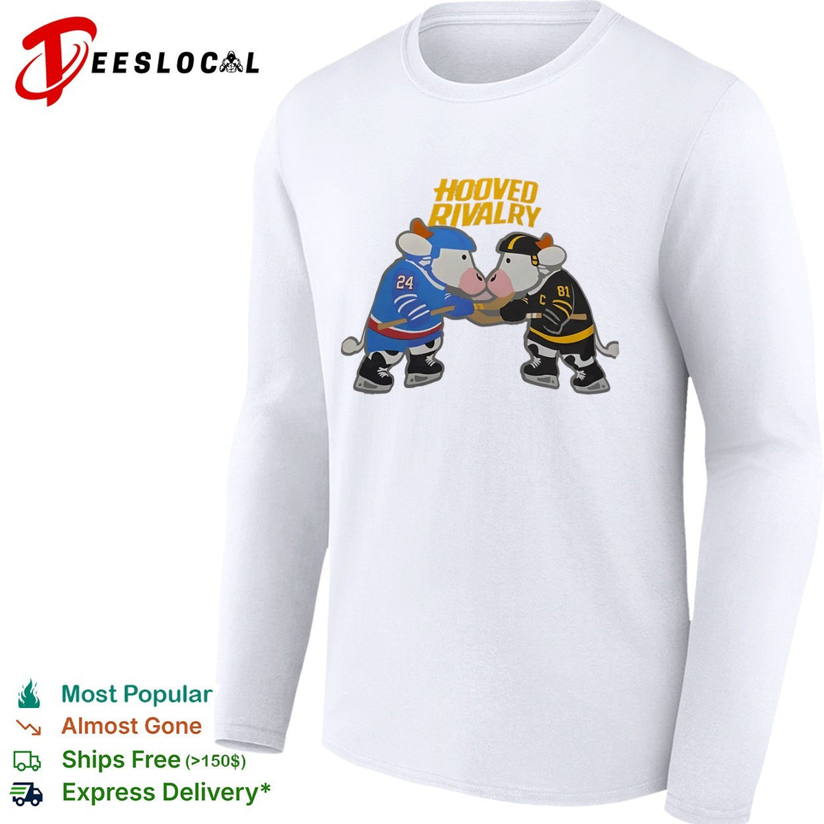Cow Hooved Rivalry hockey shirt