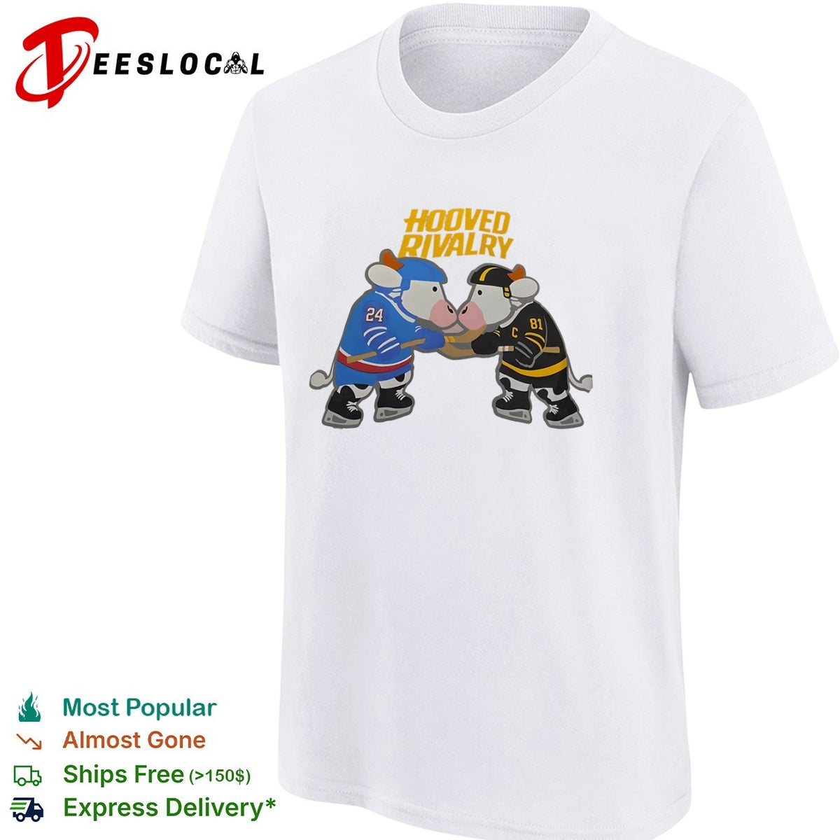 Cow Hooved Rivalry hockey shirt