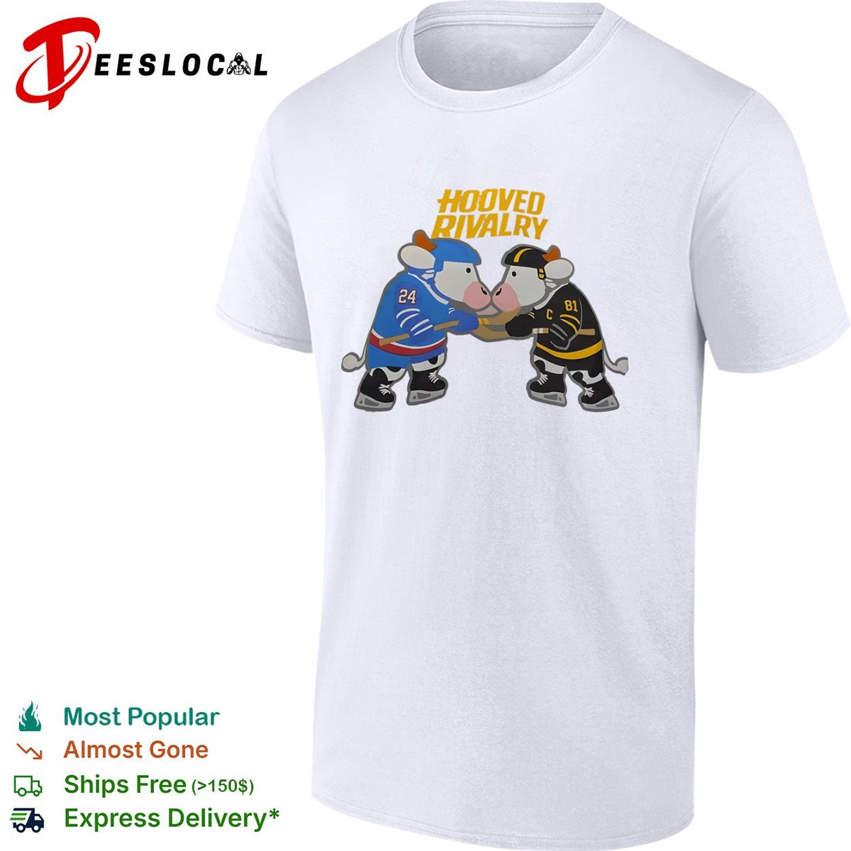 Cow Hooved Rivalry hockey shirt