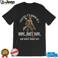 Cowboy Skeleton “Rope Duct Tape and Shovel” Western Horror Tee