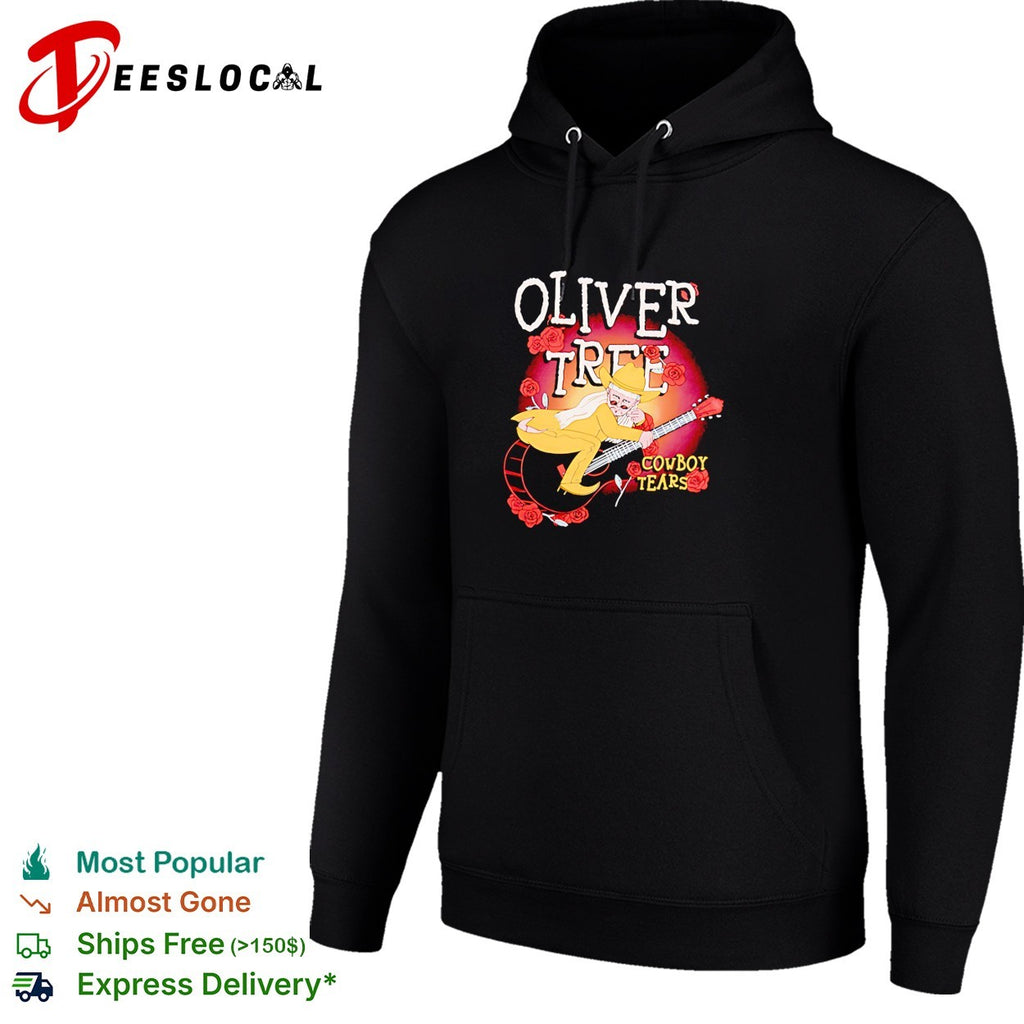 Cowboy guitar cartoon musician roses concert art shirt
