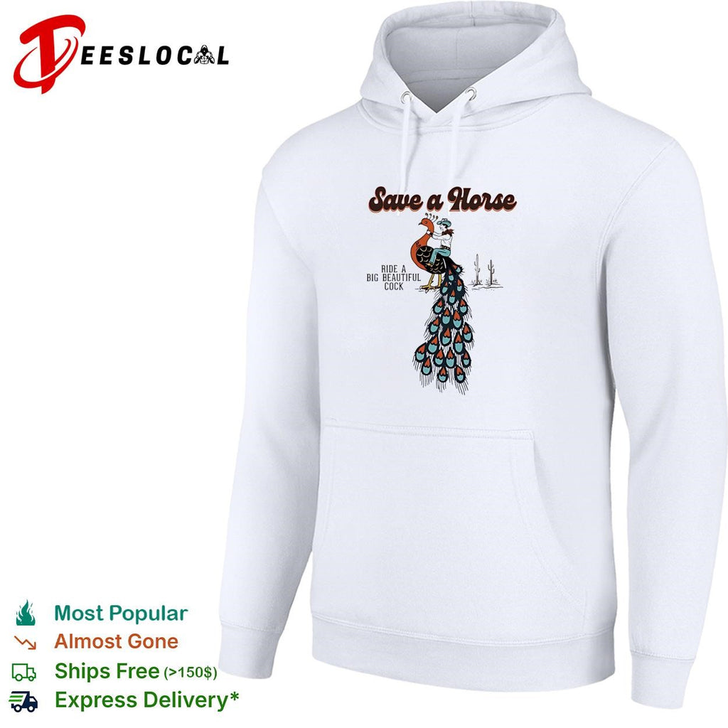 Cowboy peacock save a horse ride a big beautiful cock shirt