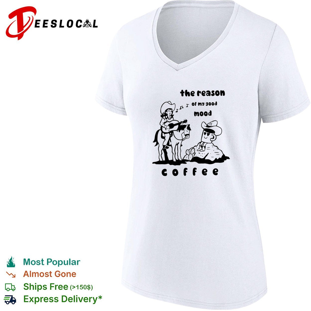 Cowgirl guitar the reason of my good mood coffee shirt