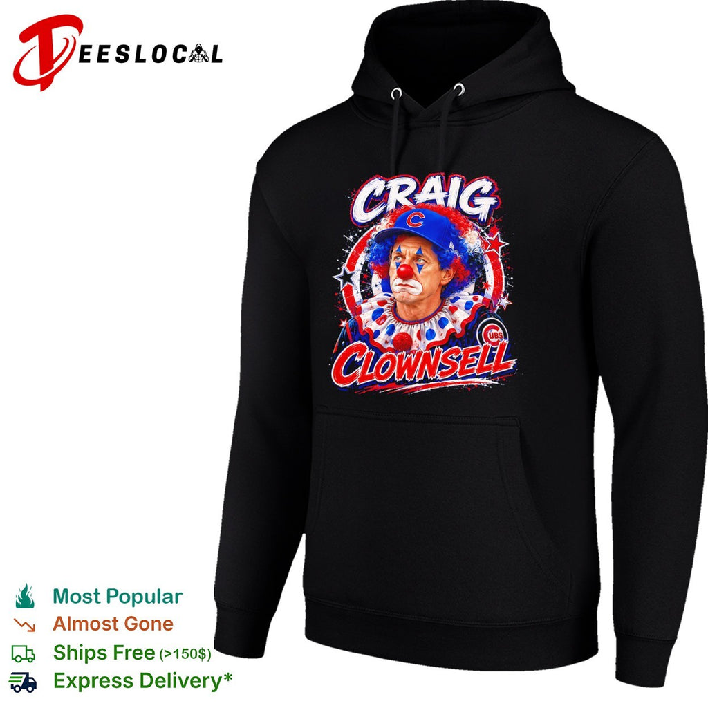 Craig Counsell Chicago Cubs clown Clownsell shirt